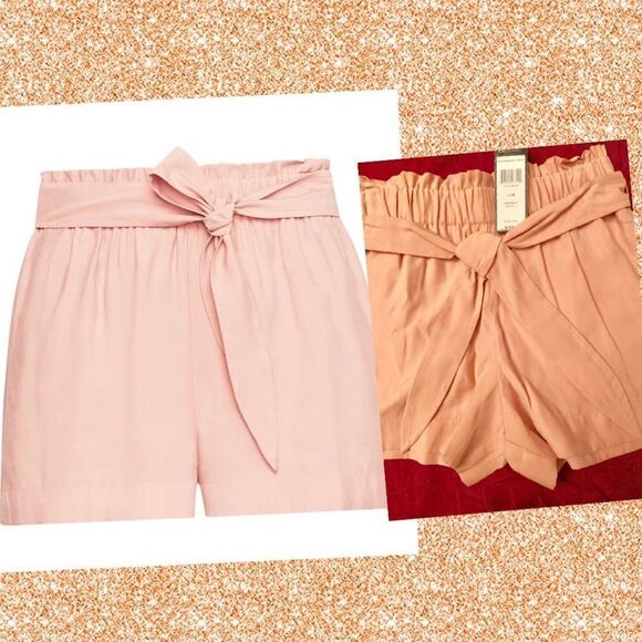 BCBG MaxAzria Tie-Front Paperbag Waist Short - Picture 4 of 4